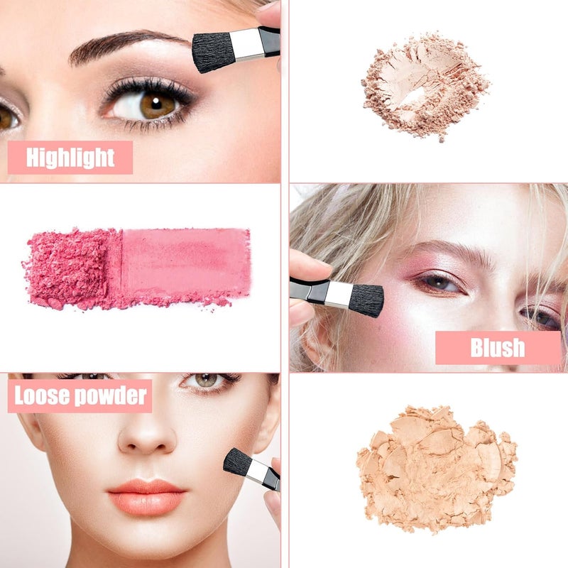 Binxus 50Pcs Disposable Cosmetic Brush Small Blush Brushes Mini Cosmetic Brush Makeup Portable Powder Brush for Mixing Liquid, Cream or Powder Cosmetics (Black) - Image 3